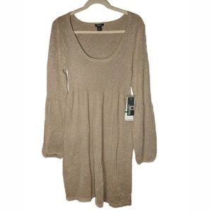 Kenneth Cole Reaction Sparkly Gold Dress